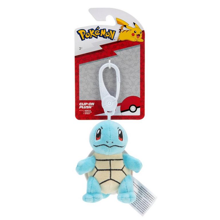 Jazwares - 3.5" Squirtle Clip-on Plush (B20)